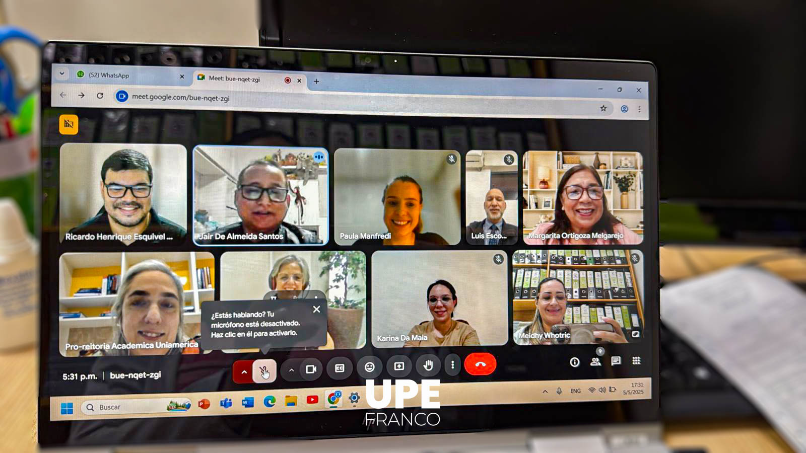 Reunión entre la FCS-UPE y UNIAMÉRICA: Alianza estratégica para movilidad docente y estudiantil